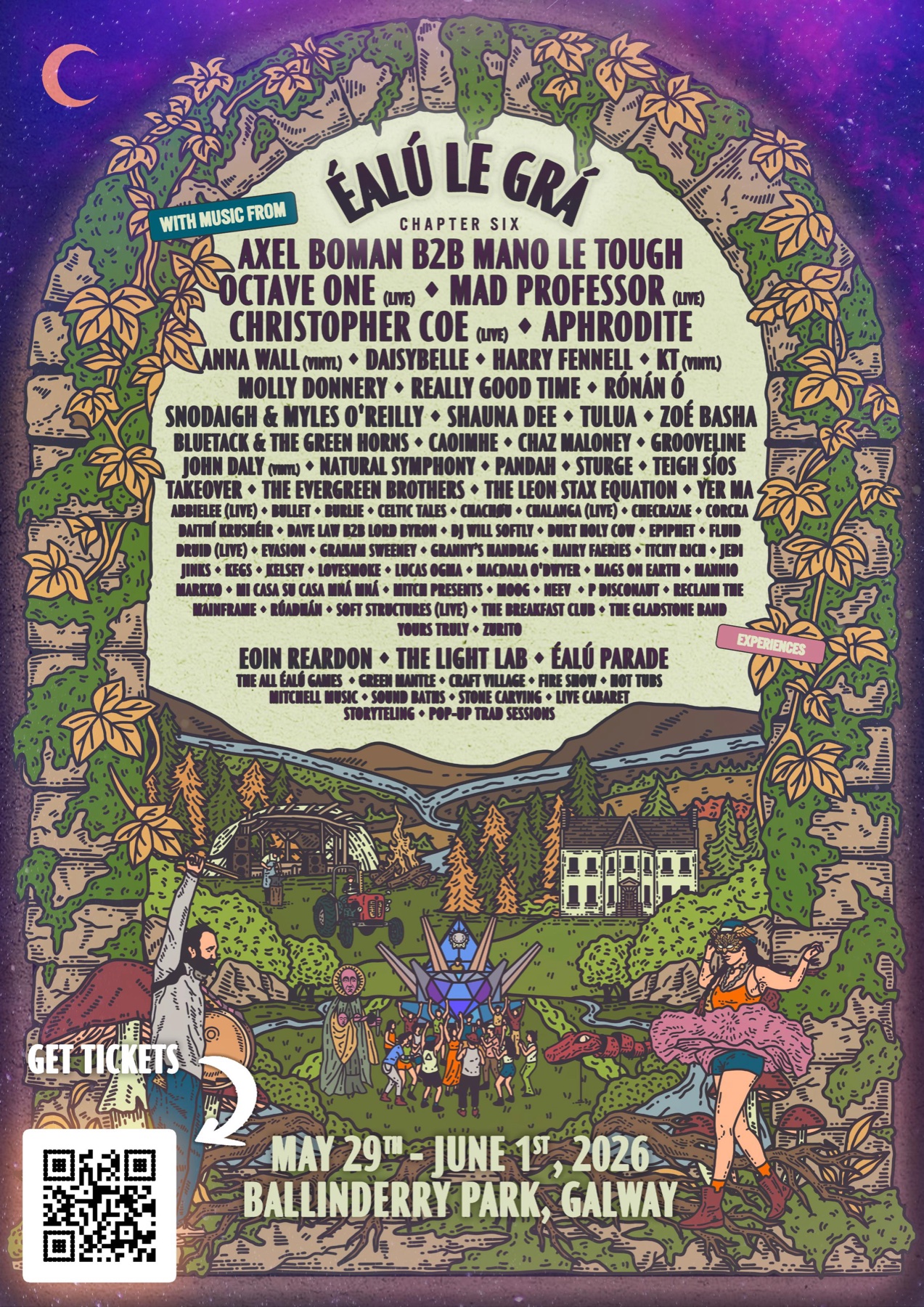 Éalú Le Grá Chapter Six full lineup poster